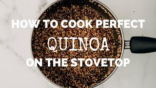 How to cook quinoa on the stove top