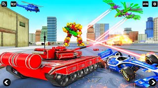 Flying Robotic Eagle Police Tank and Car Robot Game - Android Gameplay. screenshot 5