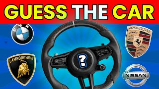 GUESS The CAR BRAND By The Steering Wheel