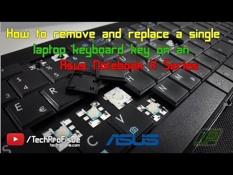 How to remove and replace a single laptop keyboard key  Asus Notebook K Series