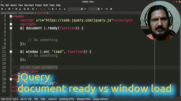 jQuery document ready vs window load
