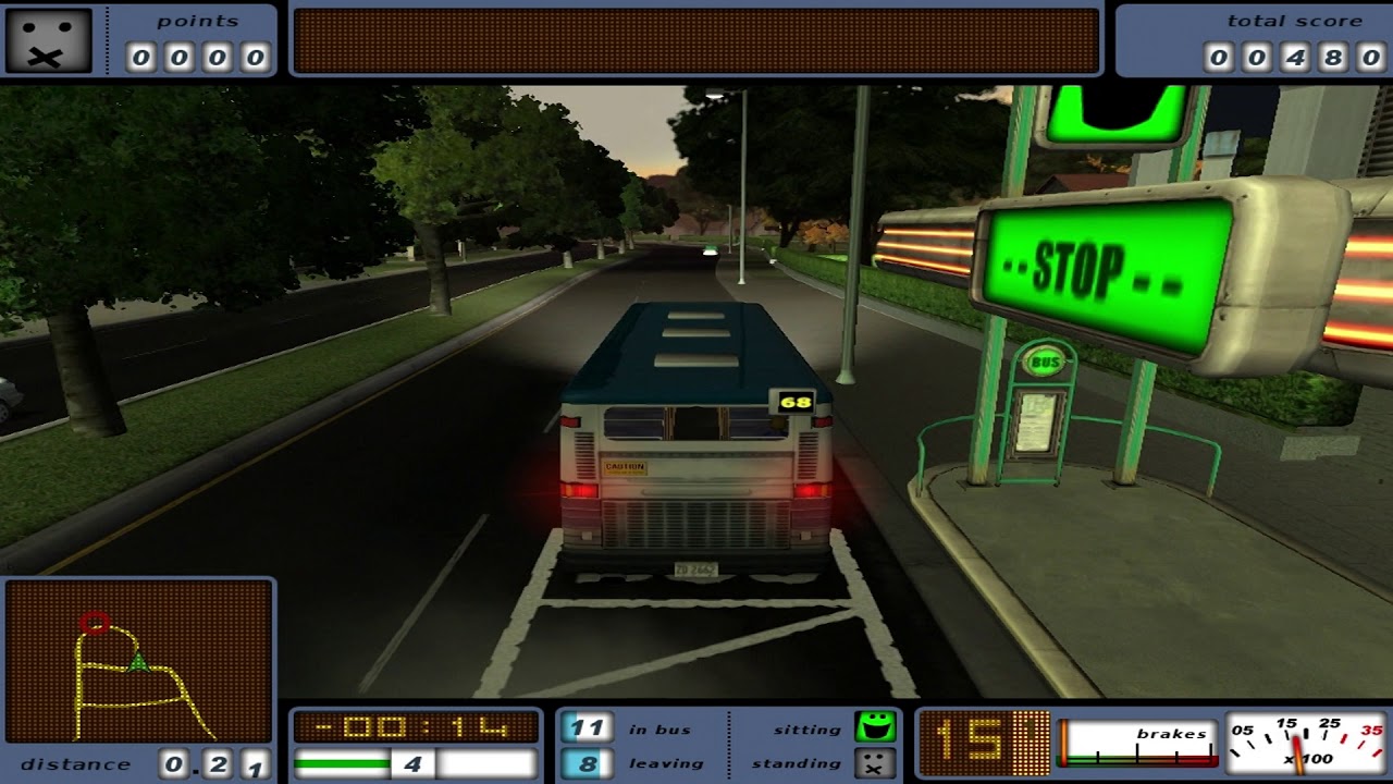 Bus Driver - Mission #8 - Bus 68 - Sunset in Sunshine Suburb