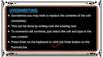 Ch 7 Editing in Excel 2013 Class 6 Computer SCience