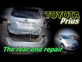 Toyota Prius. The rear end repair. Ремонт задней части.