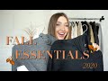 FALL ESSENTIALS 2020 | staple pieces for your fall wardrobe