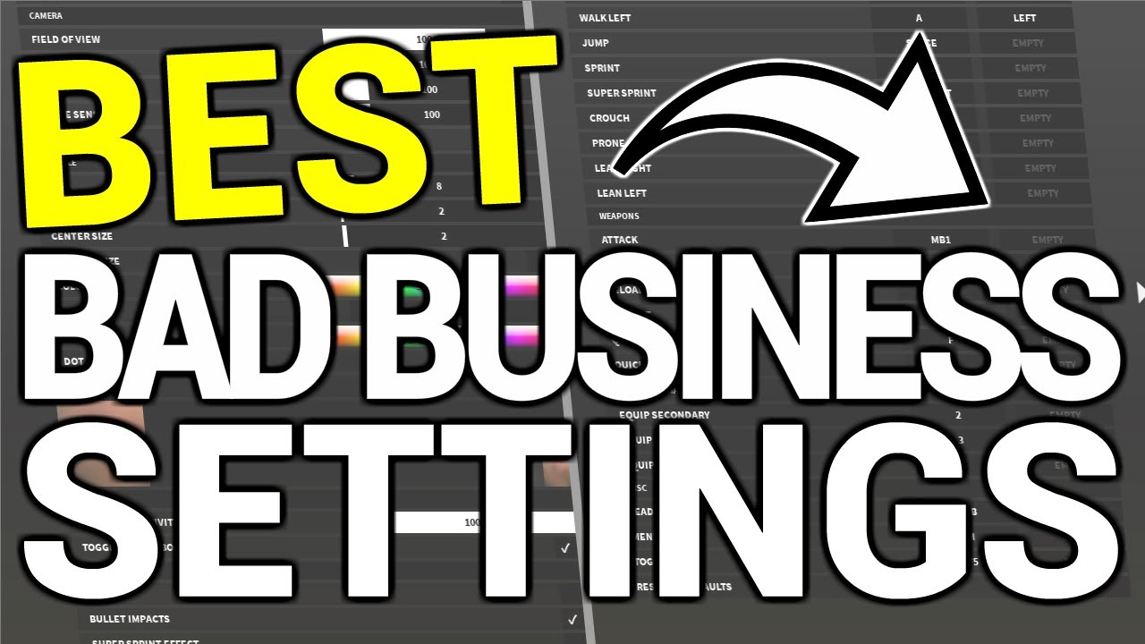 Best Settings For Bad Business Roblox Key Bindings Sensitivity More Youtube - roblox controls /bad_business