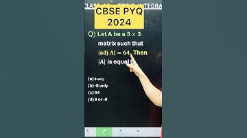 CBSE 2026 Determinants PYQ 2024  Maths for Class 12 Maths #cbse2026 #maths #cbseboard #cbseclass12