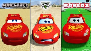 Minecraft Rayo McQueen VS GTA 5 Rayo McQueen vs Roblox Rayo McQueen - Which is best?
