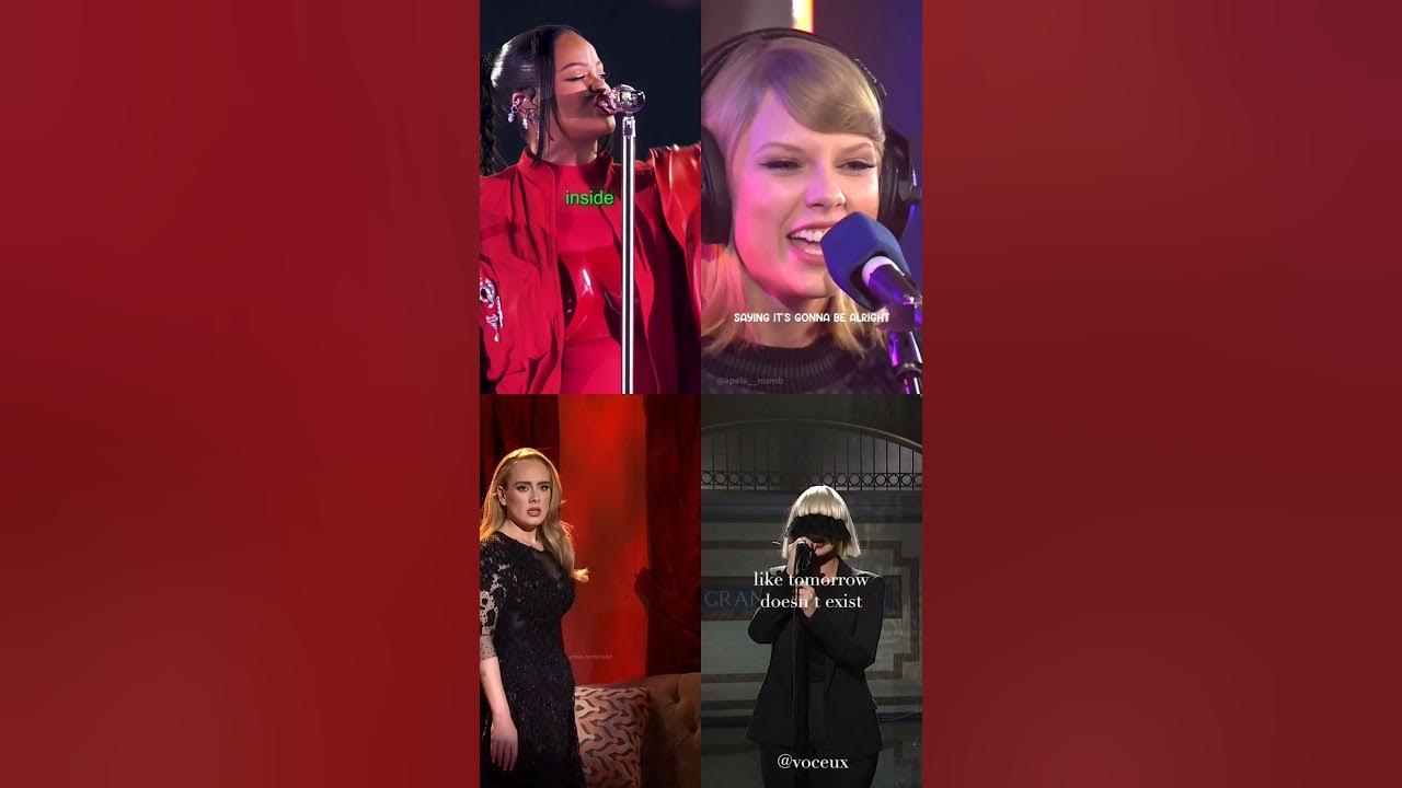 who's the best #adele #taylorswift #rihanna #sia