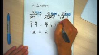 Intermediate Algebra section 2 5 Rational Equations