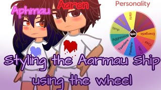 《°•♡Styling the 💜AARMAU❤️ship using spinning wheel♡°•》inspo: ‎@kenshi_dilton  [💜Aphmu x Aaron❤️]