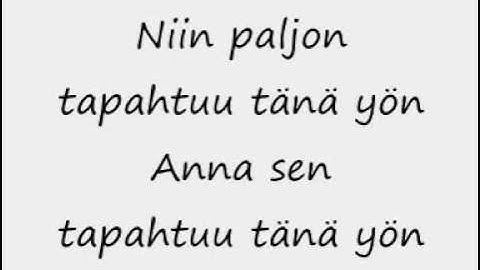 Elokuu - Tänä Yön + lyrics