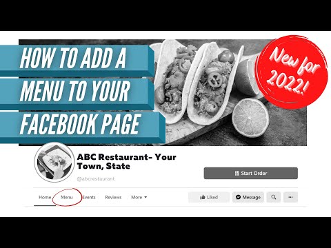 How to Add a Menu to Your Facebook Business Page - New Tutorial for 2022 - How to Edit Facebook Tabs