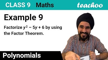 Example 9 - Factorize y2 - 5y + 6 by using Factor Theorem - Teachoo