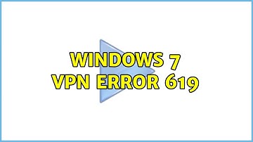 Windows 7 VPN Error 619 (2 Solutions!!)