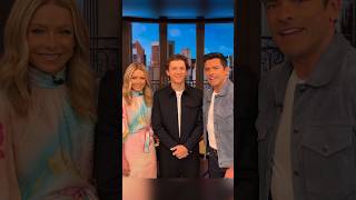 Tom on Live with kelly and mark this morning tomholland shortvideo  shortsfeed kelly markshort