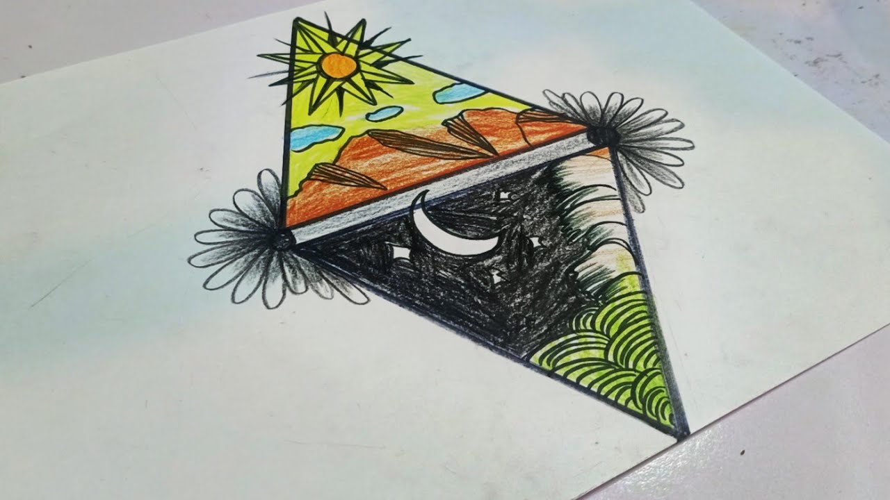 How to draw a landscape drawing easy step by step drawing easy sunset  drawing landscape - YouTube