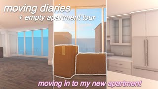 ༊·˚ moving diaries ep 1 | MOVING IN TO MY NEW APARTMENT | bloxburg vlog