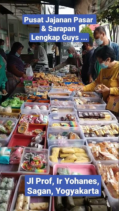 Pusat Jajanan dan Sarapan Pagi, Sagan, DI Yogyakarta #shorts #jajananpasar