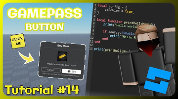 How to make a GAMEPASS BUTTON | Tutorial #14 | Roblox Studio