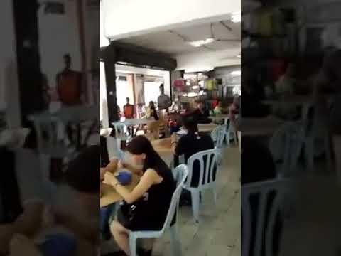 大马砍人哥进咖啡店砍人