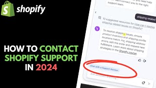 Shopify: How to Contact Live Chat Support in 2024