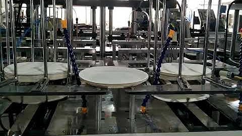 Double die paper plate making machine