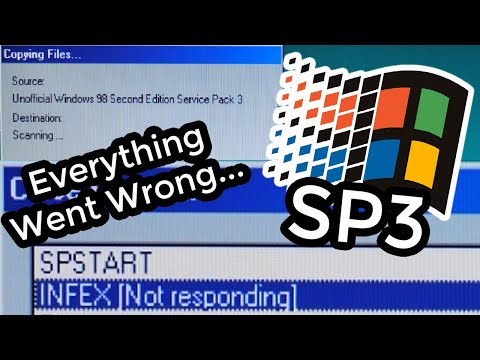 Installing the Windows 98 Unofficial SP3 but Everything Goes Wrong…