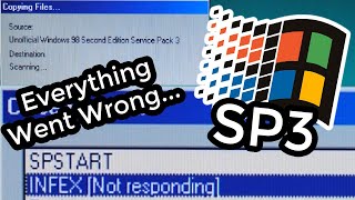 Installing the Windows 98 Unofficial SP3 but Everything Goes Wrong…