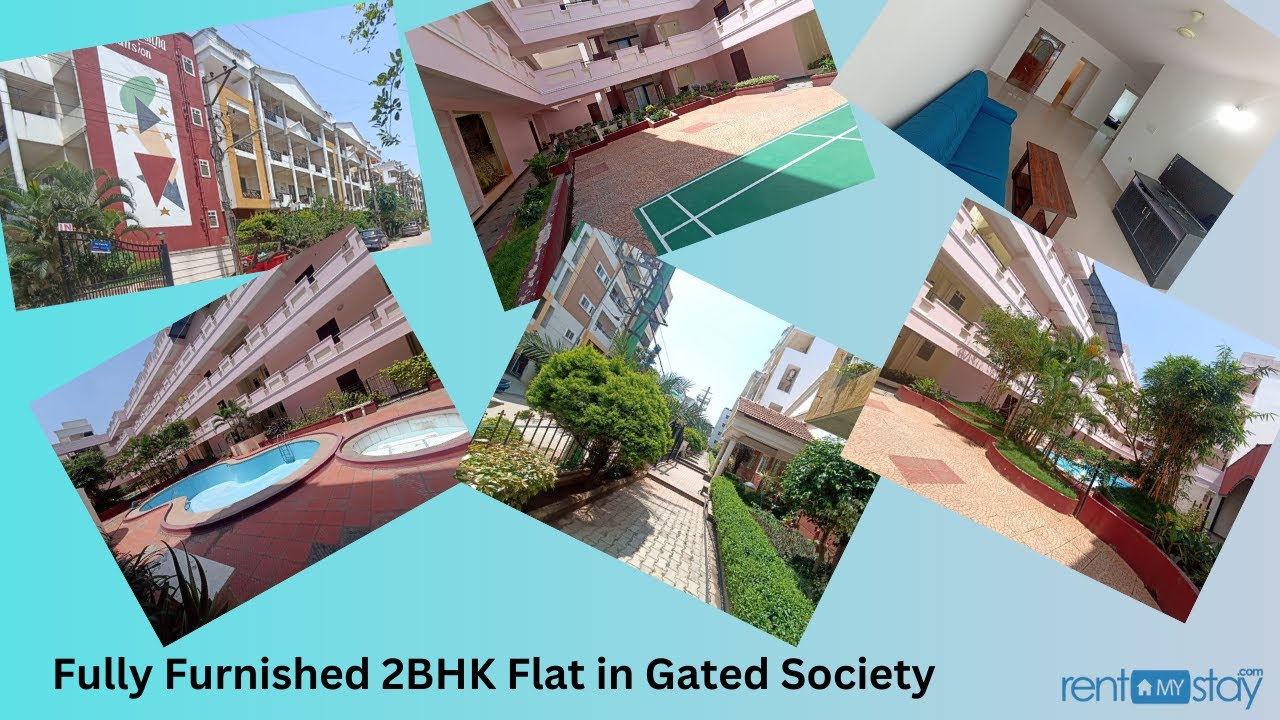 2BHK Fully furnished flat for regular stay in gated community