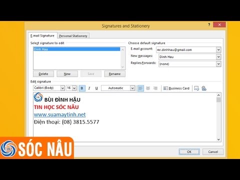 Cách thêm chữ ký trong outlook 2013 | Foci