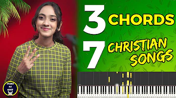 3 Chords 7 Palm Sunday Gospel Songs 🎹🌿 | Hindi Christian Songs | Easy Piano Tutorial | Yeshu Ke Geet