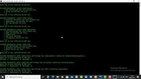 Tutorial Cara membuat Database (Project UAS Al Vinda)