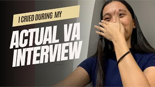 virtual assistant actual initial interview ( i cried ) || questions and answers