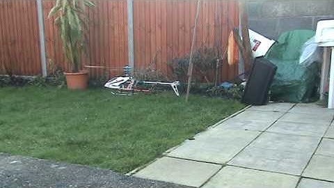 TREX 450 SE GF Maiden Hover Test 2