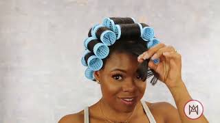 HOURGLASS TENSION HAIR ROLLERS FOR NATURAL HAIR