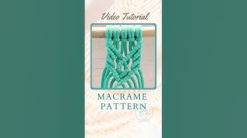 MACRAME PATTERN WITH SMALL DIAMOND No.9  #macrametutorial #macrameforbeginners