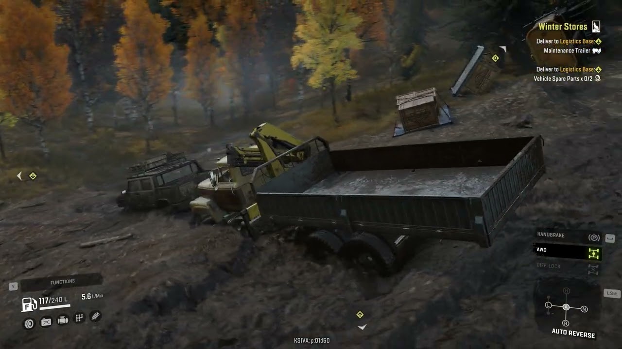 Recovery Oil Truck with Hummer H2 - SnowRunner realistic gameplay