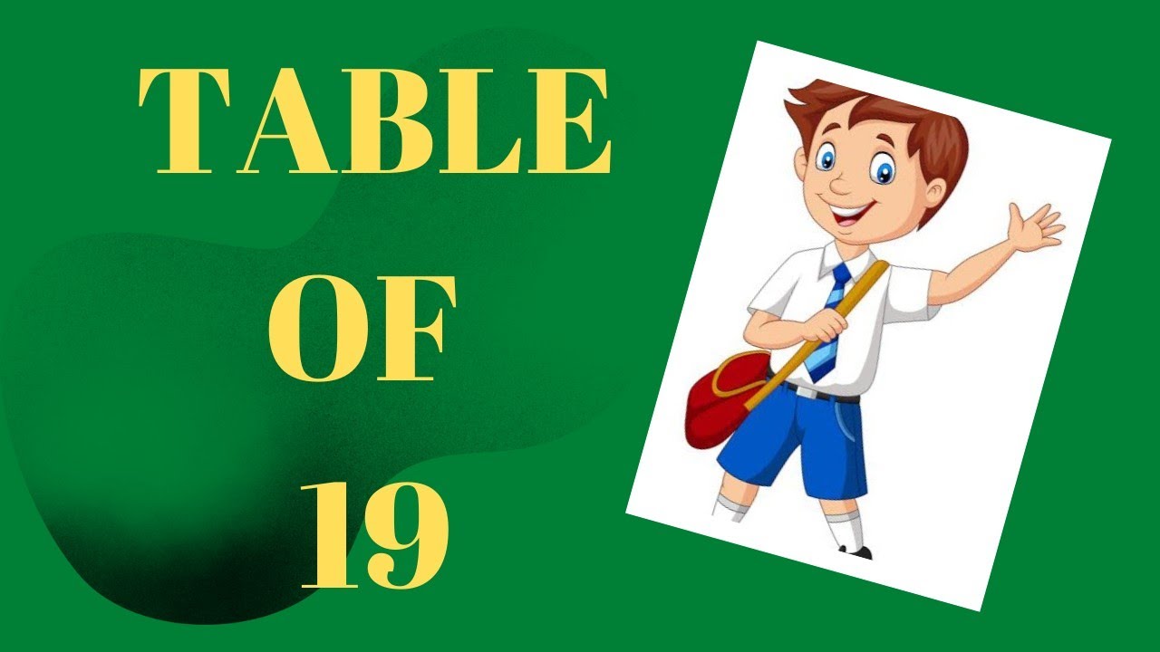 Table of 19 | Learn Multiplication | Maths Table | 19 Ka Pahada