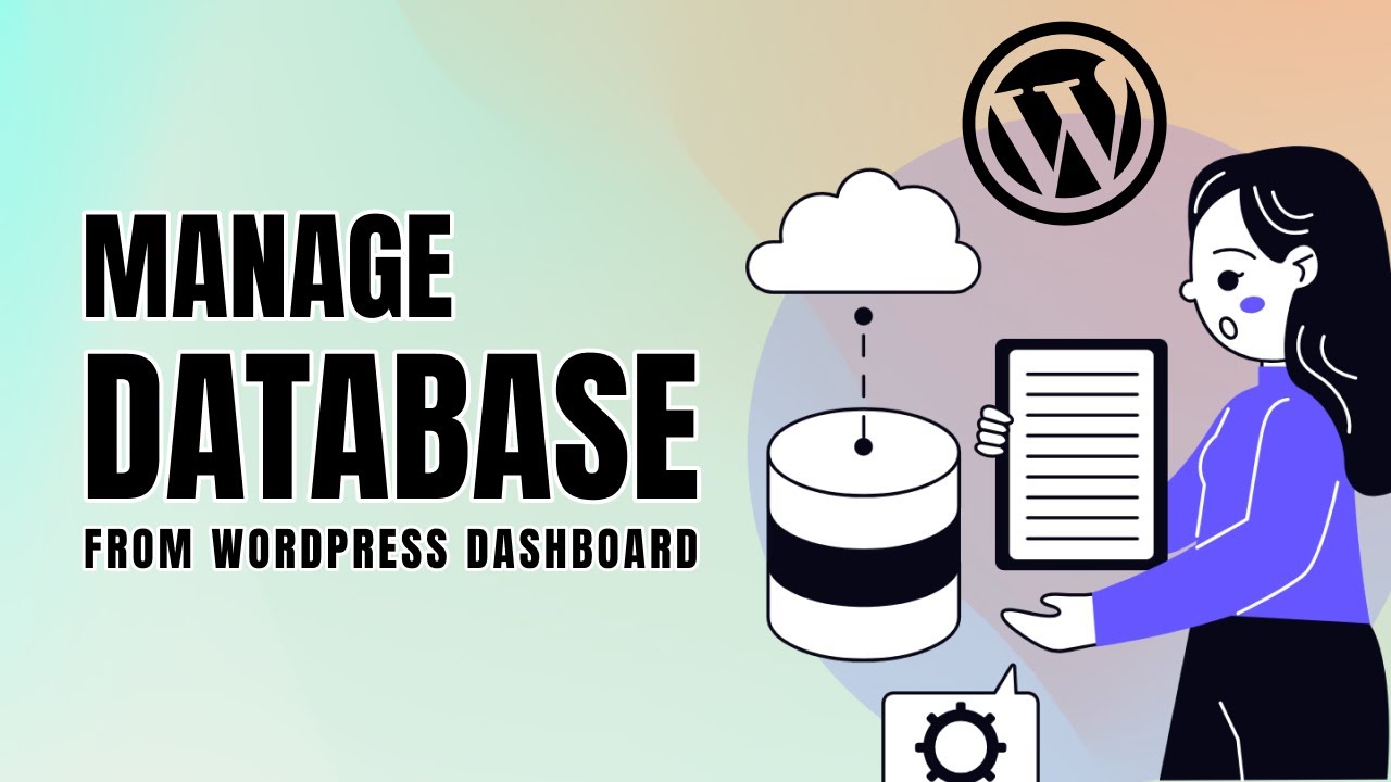 Manage Database from WordPress Dashboard - YouTube