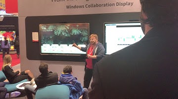 Sharp Windows Collaboration Display at Integrated Systems Europe 2019__Demo by Paul Clarke_2