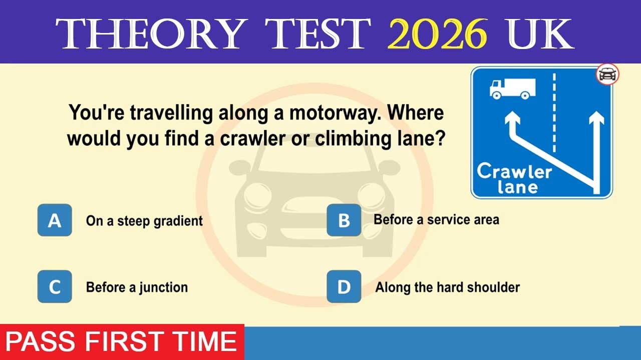 Теоретический экзамен по вождению в Великобритании 2026: 50 вопросов и ответов, которые обязатель...