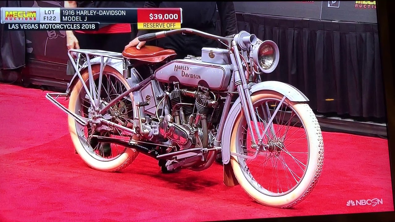 1916 Harley Davidson Model J Mecum Las Vegas 18 Youtube