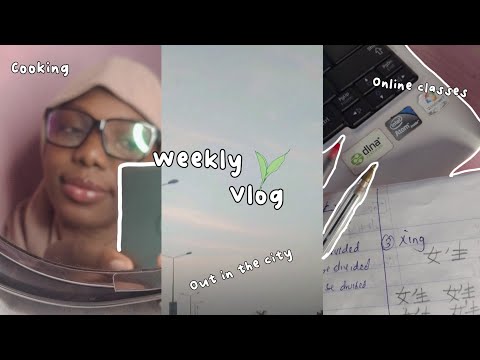 Week In My Life VLOG : online classes, reset, cooking, out in the city, being productive