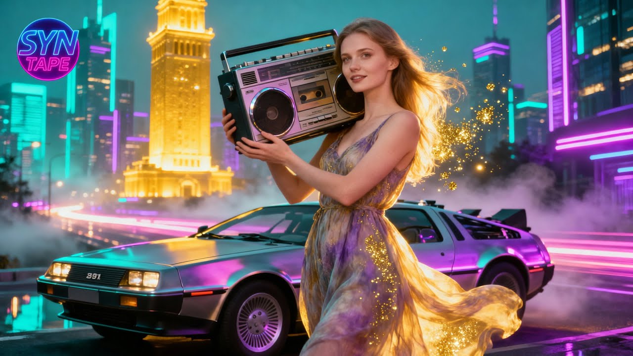 SYNTAPE - Midnight Game | 80s Synthwave Song (Retro Night Drive Vibes) 1981 DeLorean style