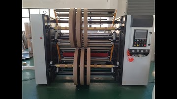 Automatic Control Jumbo Kraft Paper Roll Slitting Rewinding Machine With Automatic Unloading System