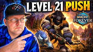 9 Levels To Cap — Level 21 Tauren Marksman Hunter Push Live | World of Warcraft Forever