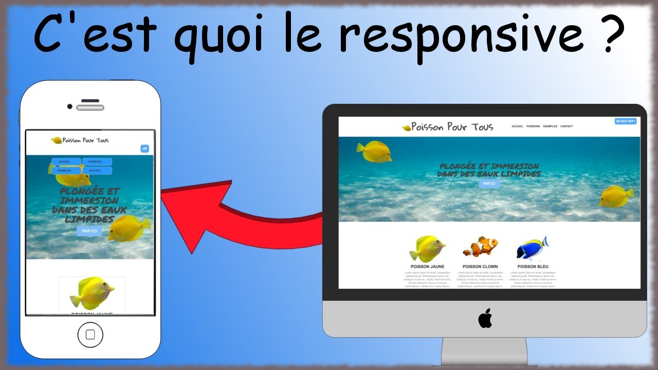 Leçon N° 30: c'est quoi le responsive - Apprendre HTML5 - CSS3 - YouTube