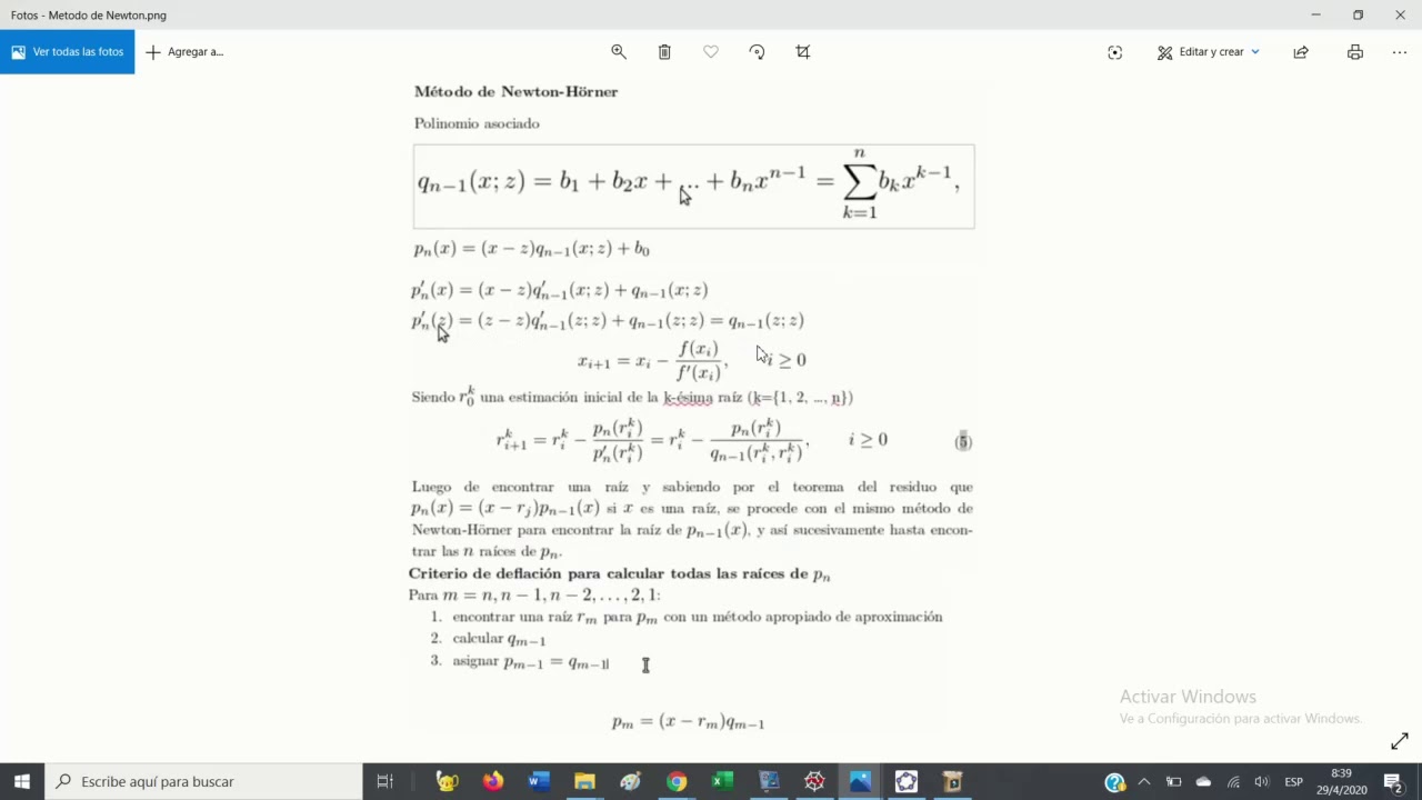 Metodo de Newton Horner en python - YouTube