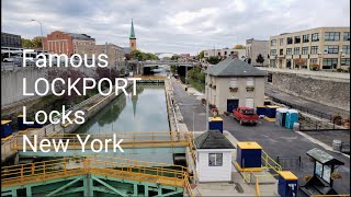 Famous LOCKPORT Locks and Erie Canal, Featured by the History Channel, New York, USA
